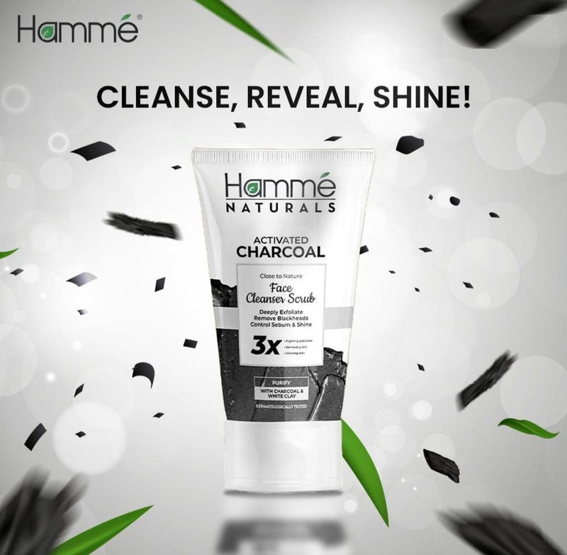 Activated Charcoal Face Cleanser Scrub - Gamplanet