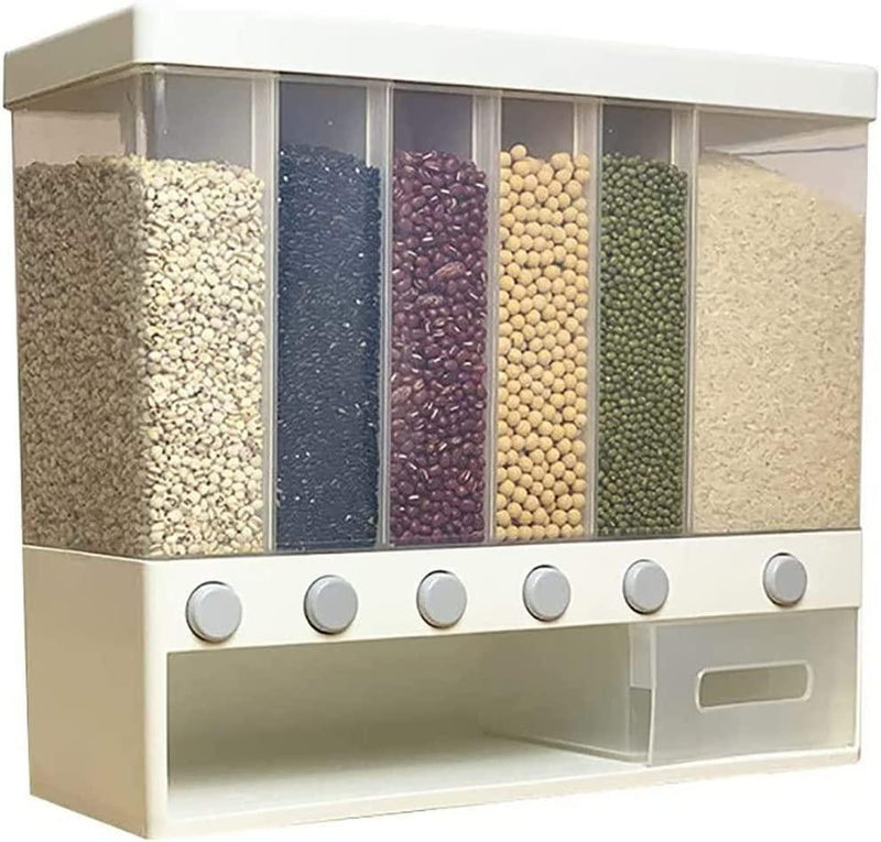 Adjustable 6 - Grid Wall - Mounted Storage for Dry Grains - Gamplanet