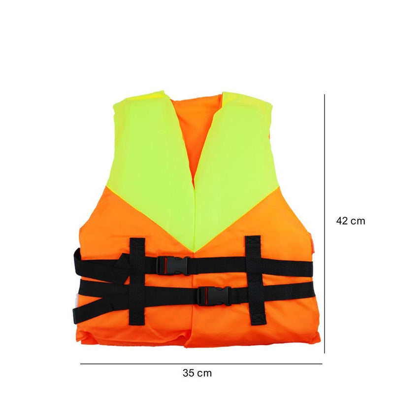 Adult and Child Life Jacket Swim Vest with Whistle and Adjustable Belts - 35 x 42cm - Gamplanet