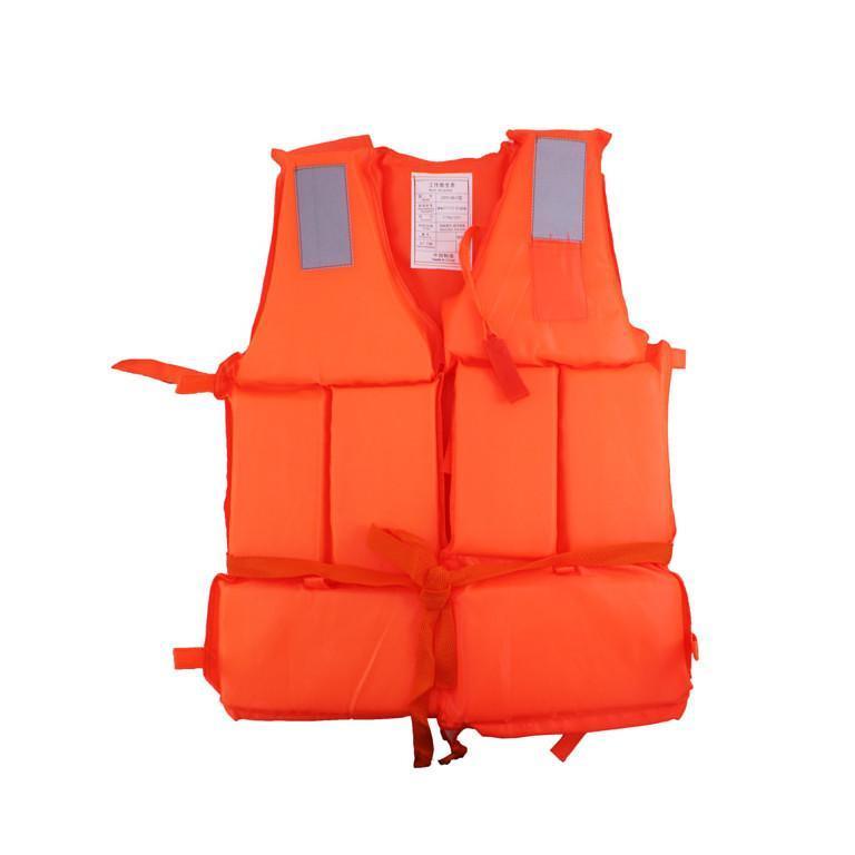 Adult and Child Life Jacket Swim Vest with Whistle and Adjustable Belts - 42 x 59cm - Gamplanet