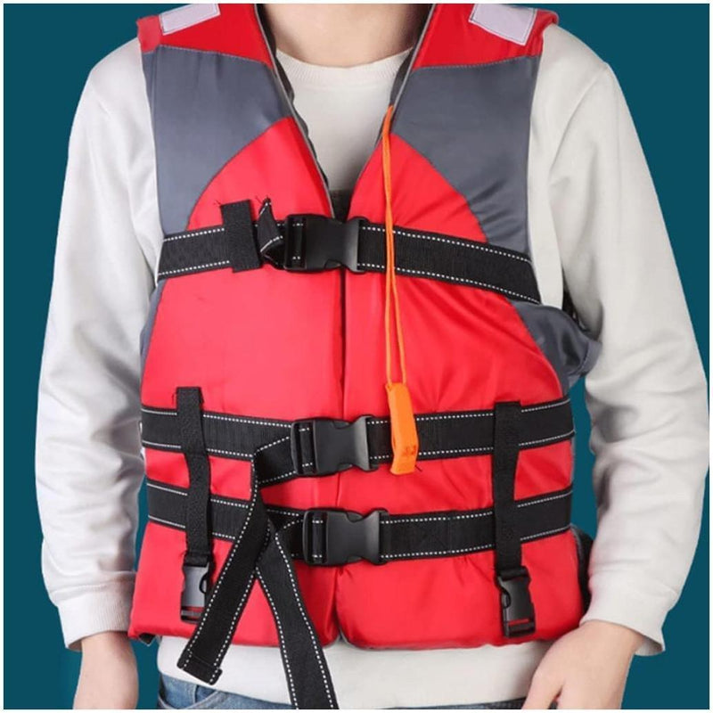 Adult Large Size Life Jacket 3 Belt with Whistle, Children Life Vest for Swimming, Boatin - 48 x 56 - Gamplanet