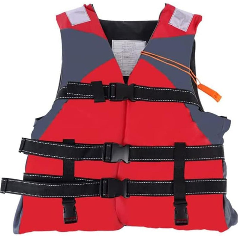 Adult Large Size Life Jacket 3 Belt with Whistle, Children Life Vest for Swimming, Boatin - 48 x 56 - Gamplanet