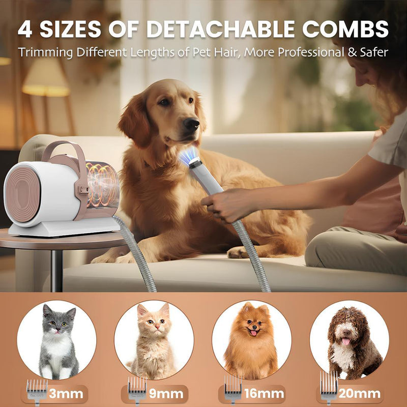 AIRROBO PG50 5 in 1 Pet Grooming Kit with Vacuum - Multifunctional Grooming Tool - 9913001 - Gamplanet