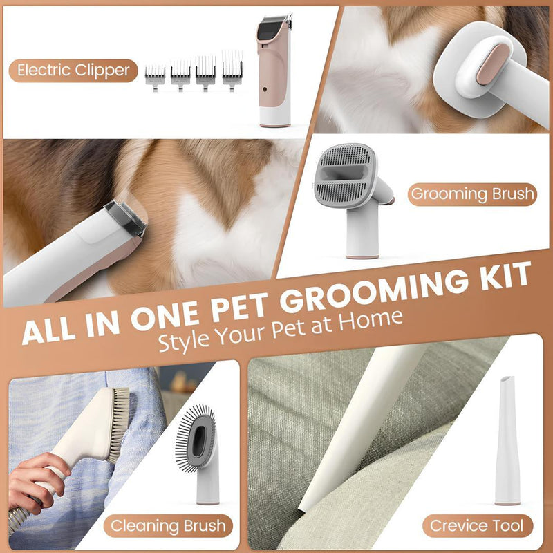 AIRROBO PG50 5 in 1 Pet Grooming Kit with Vacuum - Multifunctional Grooming Tool - 9913001 - Gamplanet