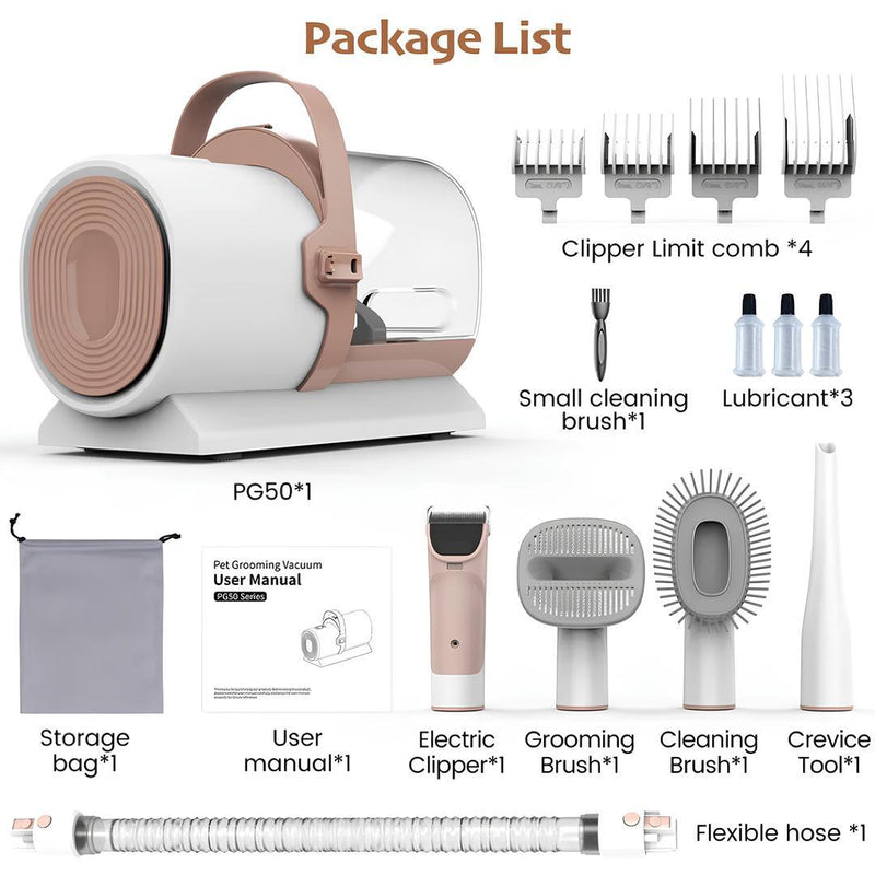 AIRROBO PG50 5 in 1 Pet Grooming Kit with Vacuum - Multifunctional Grooming Tool - 9913001 - Gamplanet