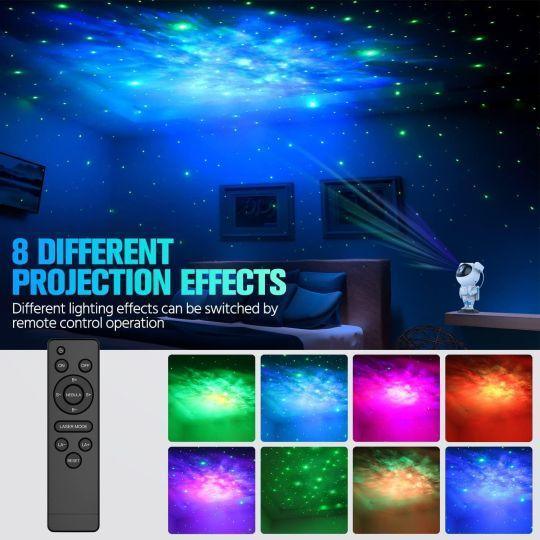 Astronaut Light Projector Nebula Ceiling LED Lamp - Gamplanet