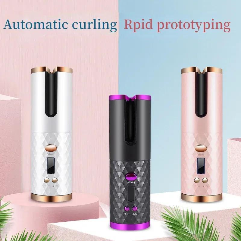 Automatic Hair Culers USB Charging Portable Wireless Rotate Hair Curler - Gamplanet