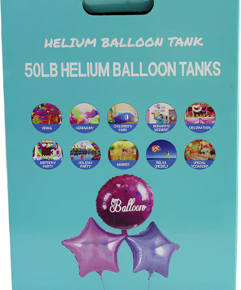 Balloons Helium Tank With Cylinder 22Ltr For 9 inch 100 Pcs Balloons - Gamplanet