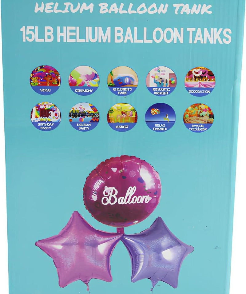 Balloons Helium Tank With Cylinder 7Ltr For 9 inch 30 Pcs Balloons - Gamplanet