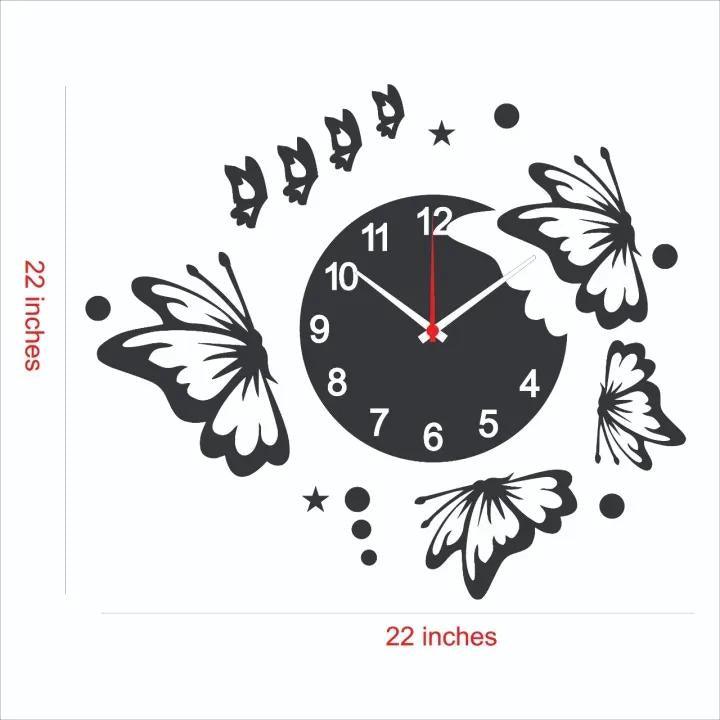 Butterflies and Stars Wall Clock - Gamplanet