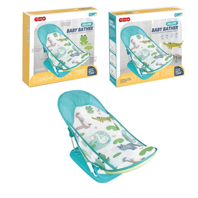 Deluxe Pillow - Free Baby Shower Chair - Baby Bather With 3 - Position Recline - Gamplanet