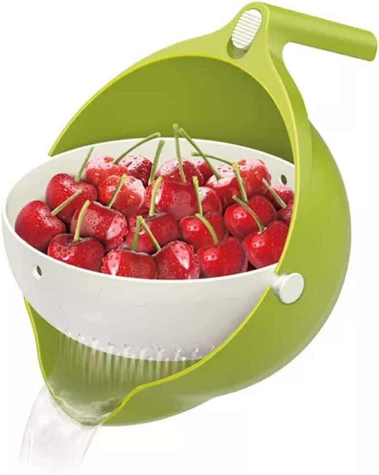 Detachable Double - Layer Kitchen Plastic Colander Strainer - Gamplanet