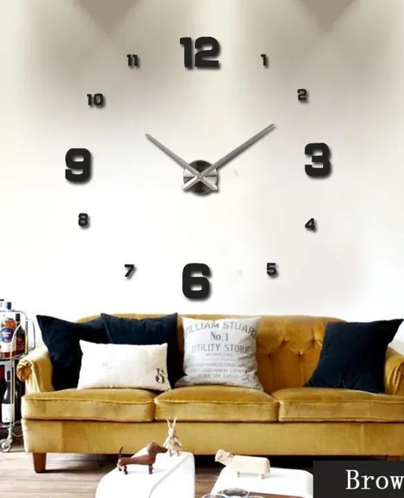 DIY 3D Frameless Self - Adhesive Wall Clock - Gamplanet