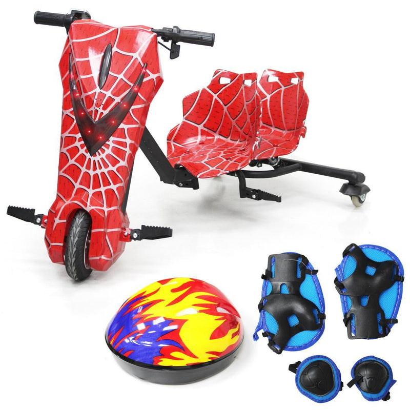 Drifting Electric Scooter - Double Seat, 360 Degree Drifting Scooter for Kids & Adults (Red Spider) - Gamplanet