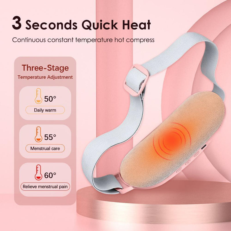 Electric Period Cramp Massager Vibrating Heating Belt - Gamplanet