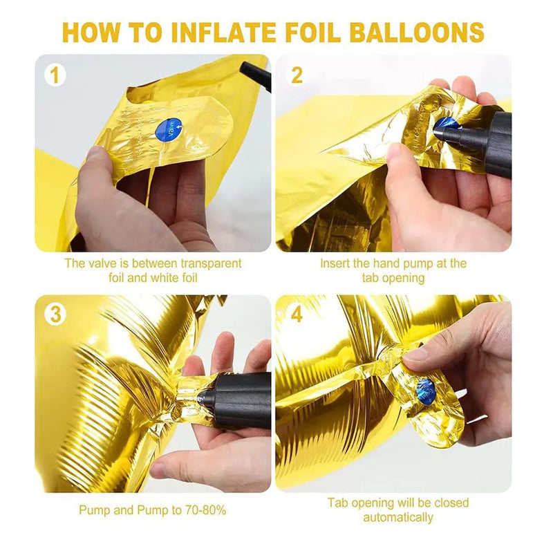 Foil Number Balloon 16 No.0, Golden - Gamplanet