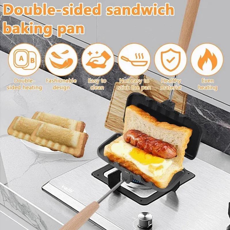 Foldable Double - Sided Non - Stick Sandwich Maker - Gamplanet