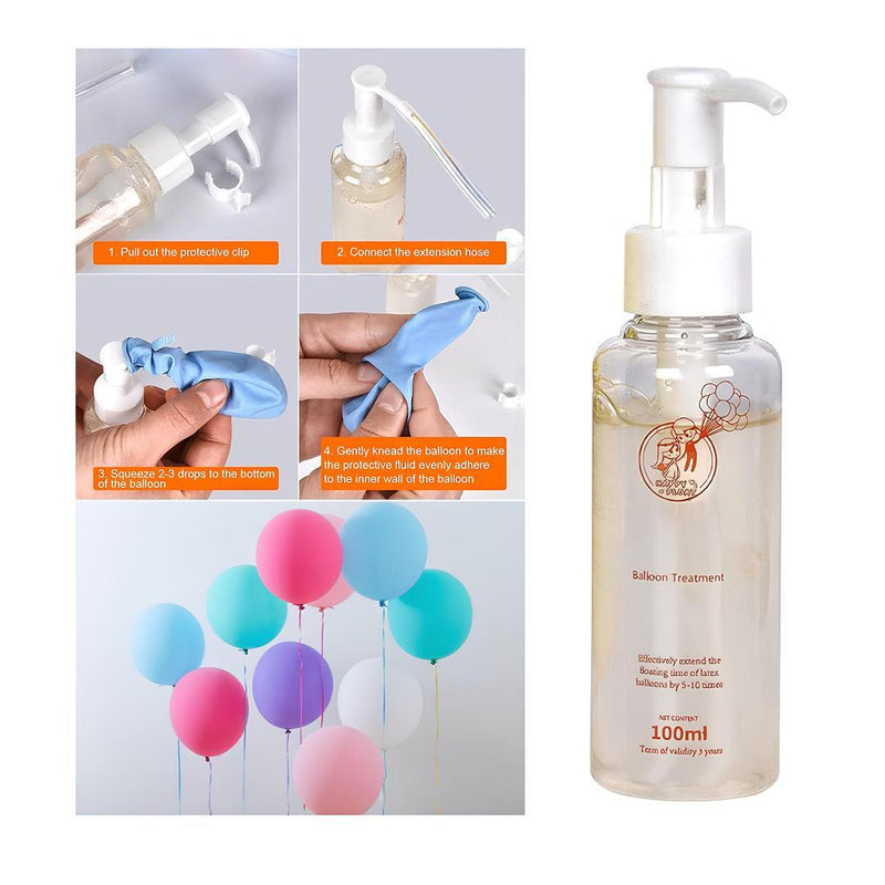 Helium Balloons Float Time Extender - Effective Ultra Hi - Float Balloon Treatment, 100ml - Gamplanet