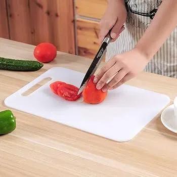 High Quality Solid Plastic Cutting Board - White - Gamplanet