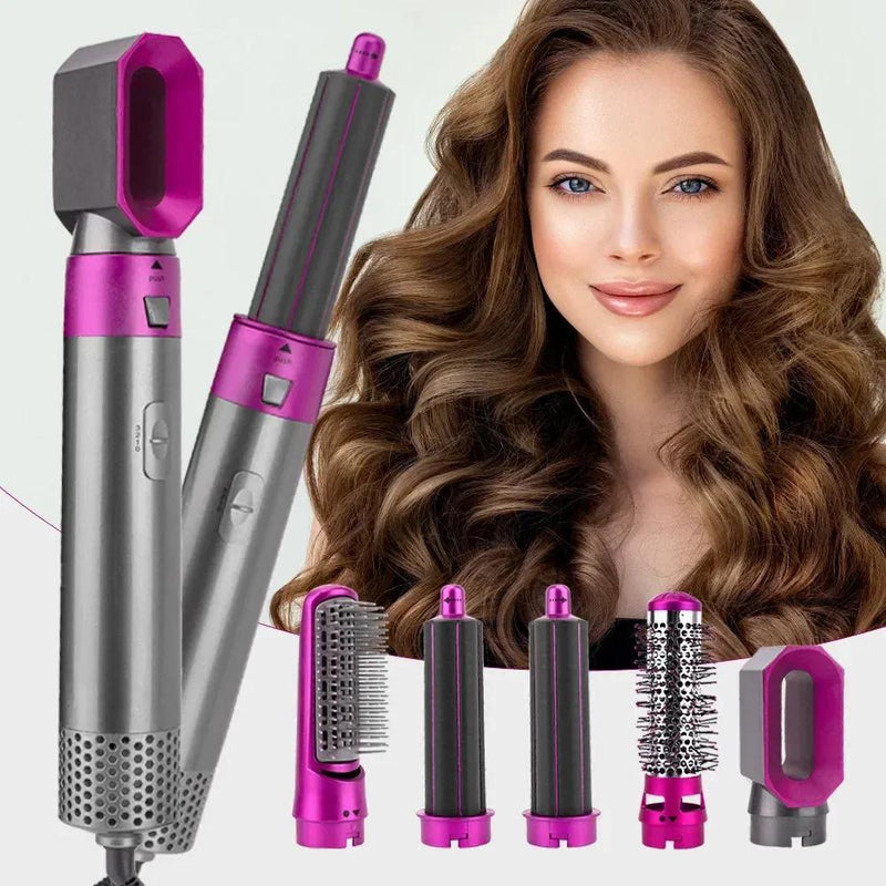 Hot Air Brush 5 in 1 Hair Dryer Brush - Gamplanet