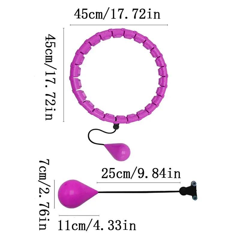 Hula Hoop for Adults - Adjustable 24 - Section Exercise Hoop - Gamplanet