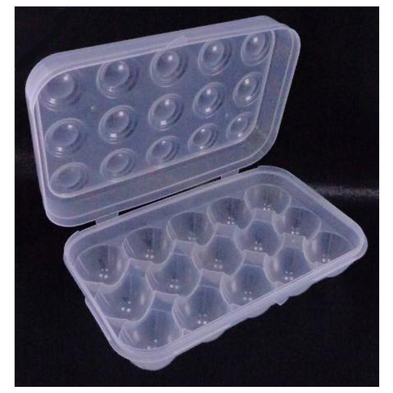 Imported Plastic Egg Storage Box 15 Egg Capacity Tray and Container - Gamplanet