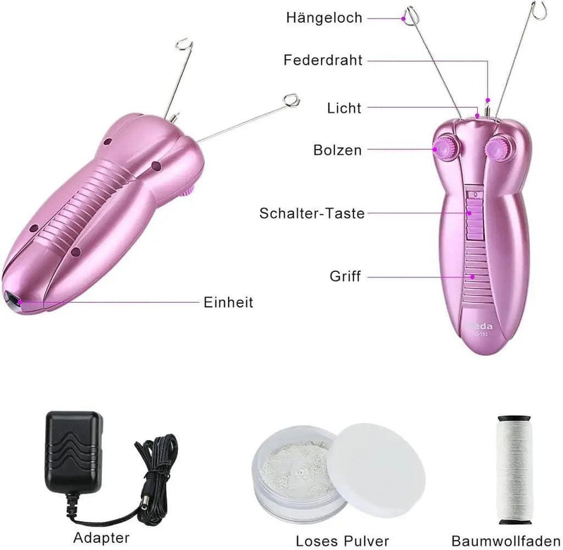 Ladies Facial Epilator - Electric Beauty Epilator with Facial Massager - Gamplanet