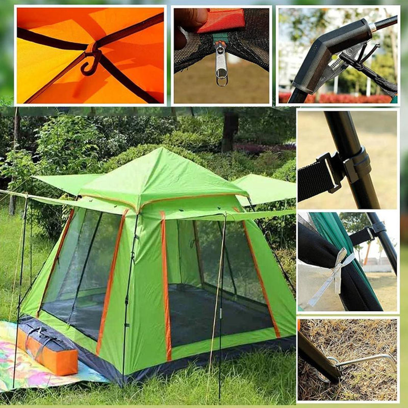 Large Camping Tent 3 4 Person Weatherproof Family Tent, Ideal for Parties, Picnics, and Outdoor Adve - Gamplanet