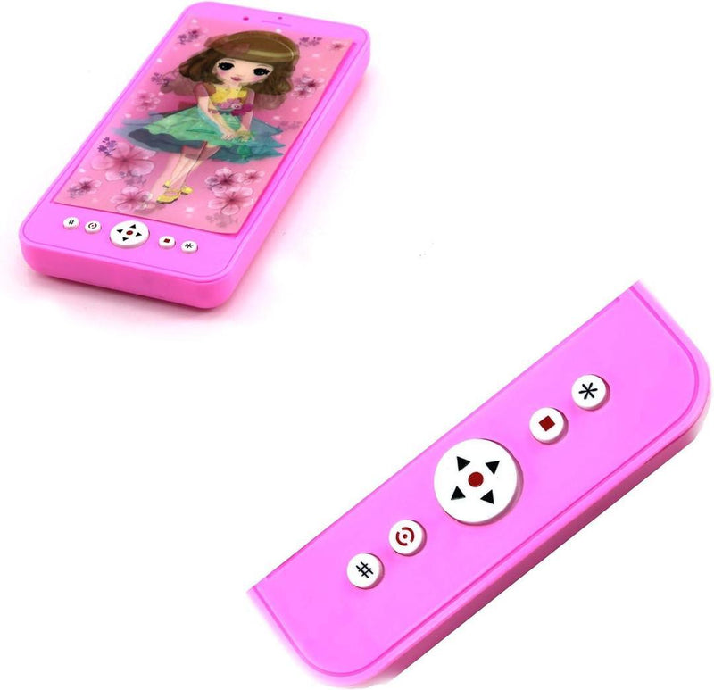 Mobile Phone Toy with Music for Kids Ages 3, Plastic - Pink - Gamplanet