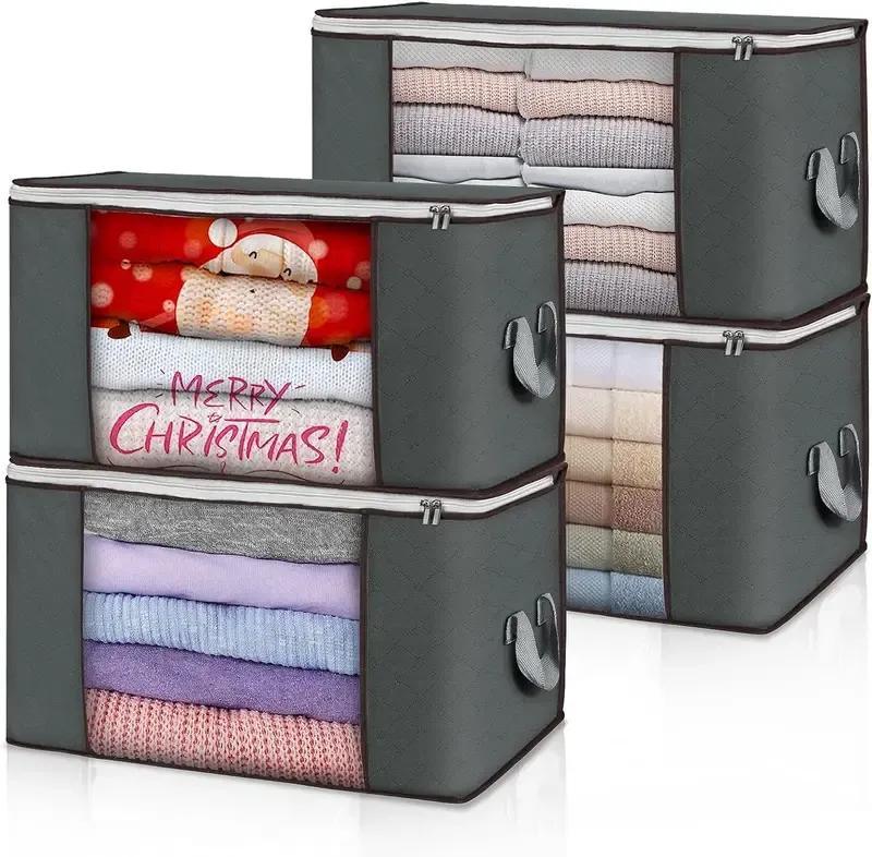 Non - Woven Blanket and Clothes Organizer With Zipper - Gamplanet