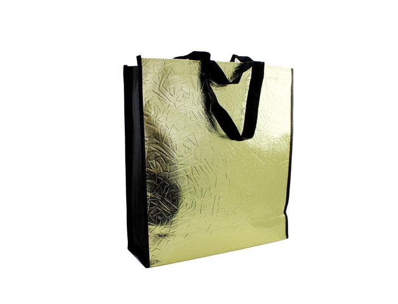 Non - Woven Fabric Tote Bag for Stylish Convenience - 34.5 x 12 x 38cm, Golden - Gamplanet