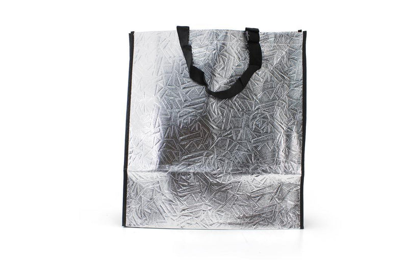 Non - Woven Fabric Tote Bag for Stylish Convenience - 34.5 x 12 x 38cm, Silver - Gamplanet