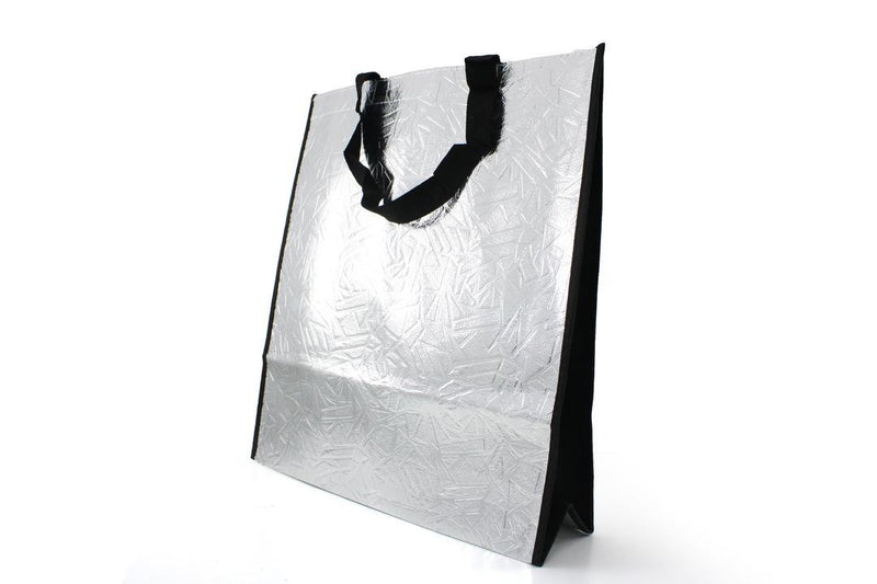 Non - Woven Fabric Tote Bag for Stylish Convenience - 34.5 x 12 x 38cm, Silver - Gamplanet