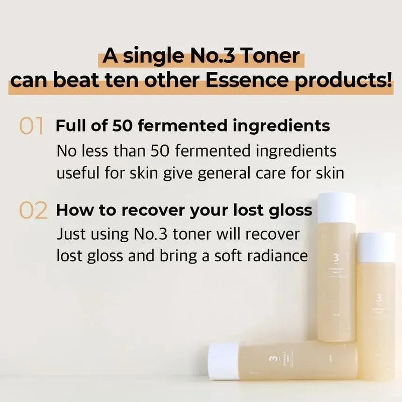 Numbuzin No.3 Super Glowing Essence Toner 200ml - Gamplanet