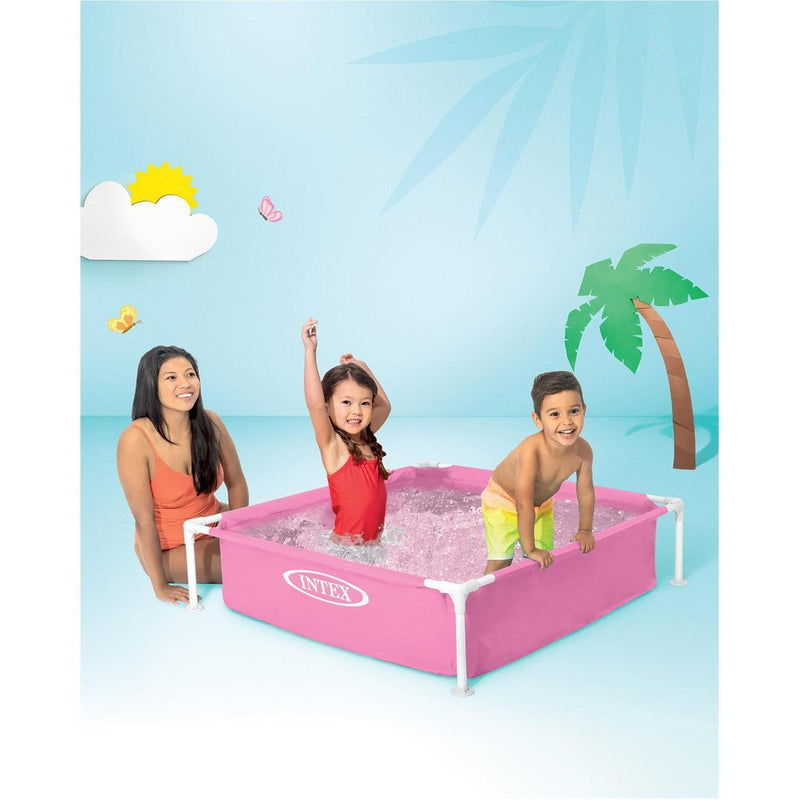 Pink Mini Frame Above Ground Pool for Fun Splashing - Gamplanet