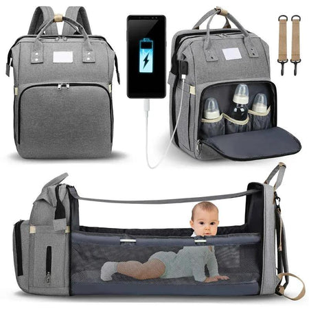 Portable Folding Crib Diaper Bag Multi - Function - Gamplanet