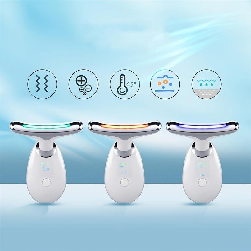 Rechargeable LED Facial And Neck Massage Instrument - Gamplanet