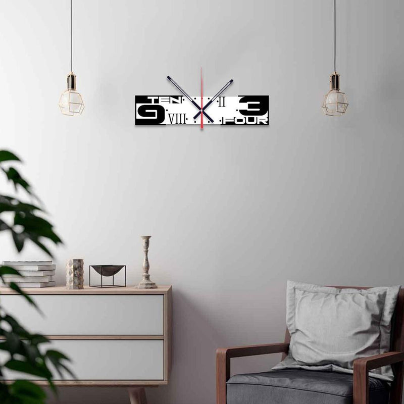 Rectangular Horizontal Wall Clock - Gamplanet