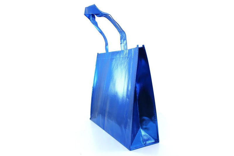 Reusable Non - Woven Fabric Grocery Tote Bag With Handle - 40 x 12 x 32cm, Blue - Gamplanet