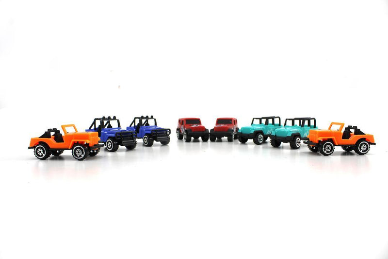 Small Pull Back Cars for Kids Pack of 8pcs Alloy Race Cars Mini Cars (Jeep Pull Back Toys) - Gamplanet