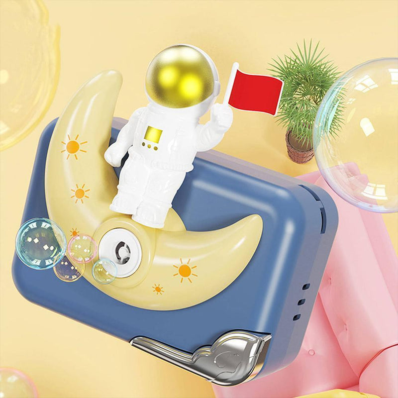 Space Bubble Blowing Children's Camera - Electric Music and Lights Toy for Kids 3+ - Gamplanet