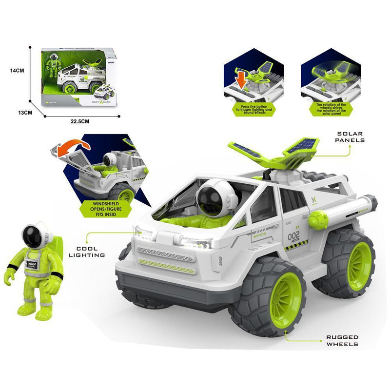 Space Explorer Rover - Cool Lighting, Solar Panels, Rugged Wheels - ABS Material Lighting and Sound - Gamplanet