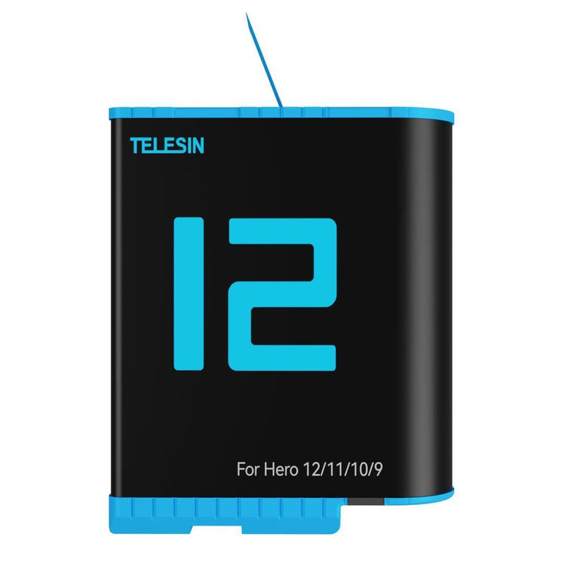 TELESIN Battery For GoPro HERO12/11/10/9 (Black), 24011802 - Gamplanet