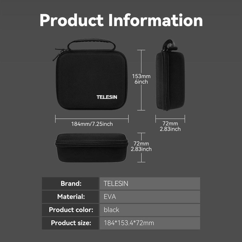 TELESIN Hard Shell Storage Bag For DJI Osmo Pocket 3, 24011501 - Gamplanet