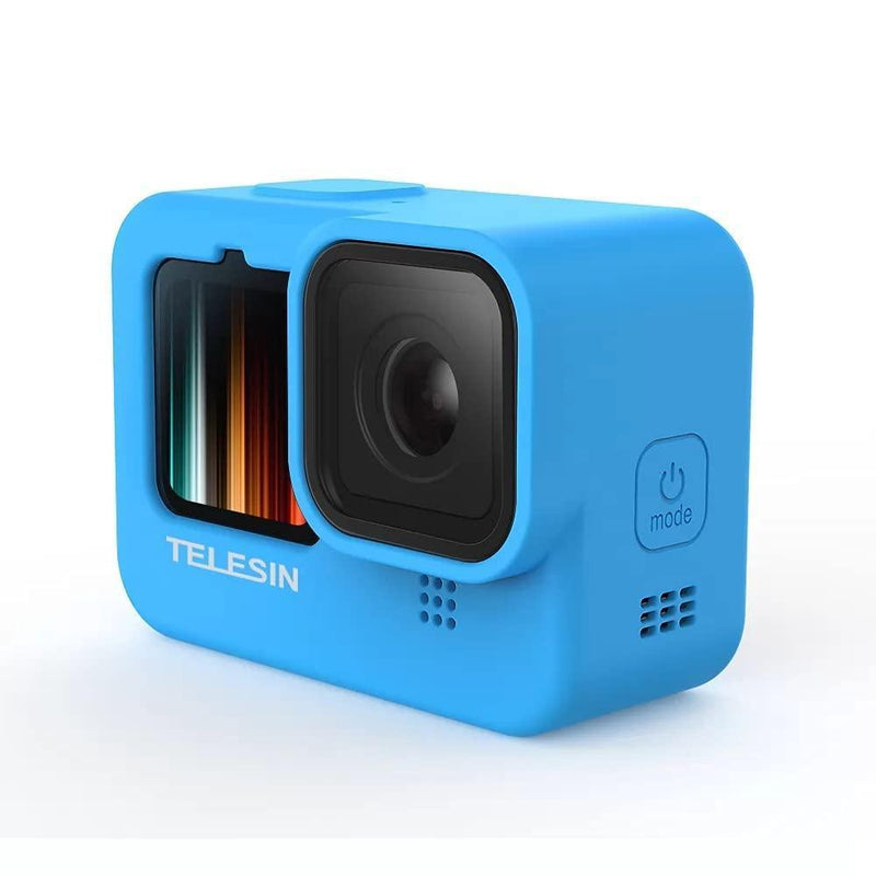 TELESIN Silicone Case For GoPro HERO13/12/11/10/9 With Lens Cap and Lanyard, 21041301 - Gamplanet