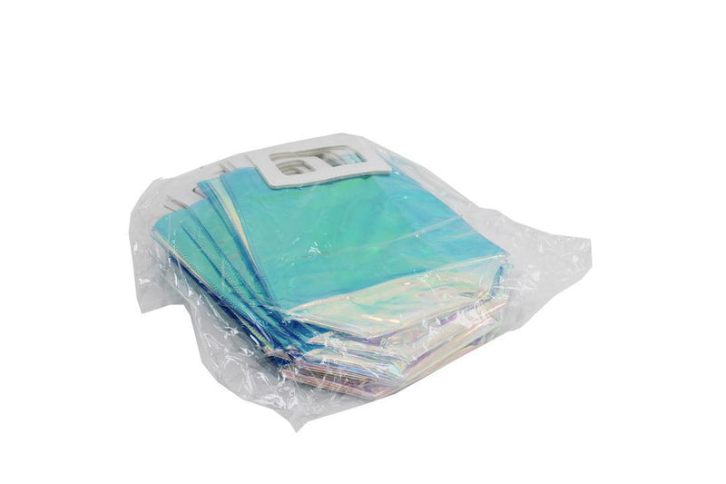 Transparent Clear Nylon Gift Bag High Quality PVC Handled Gift and Shopping Bag (Blue, 18x20x10 cm) - Gamplanet