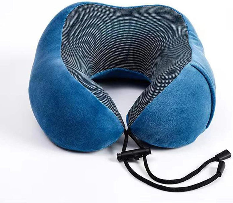 Travel Neck Pillow Memory Foam, Perfect for Car and Airplane Travel - 30 x 24cm - Gamplanet