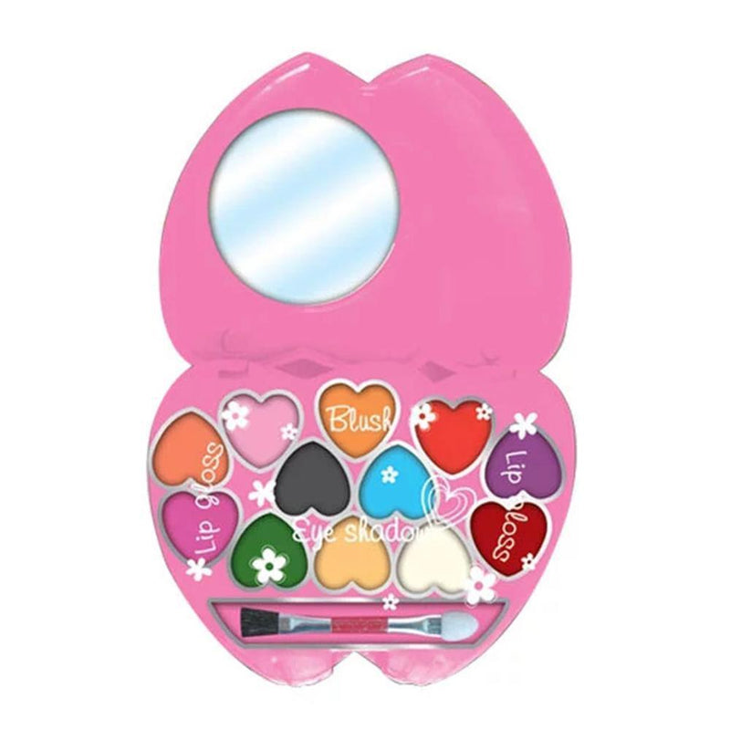 Twin Heart Makeup Kit - Make Your More Charming - Get the Look - For 5+ Ages - Paraben Free - Gamplanet