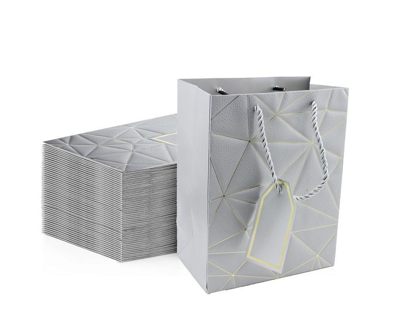 Twisted Handle Kraft Paper Bags For Hen Parties, Weddings, and Special Occasions - Silver - Gamplanet