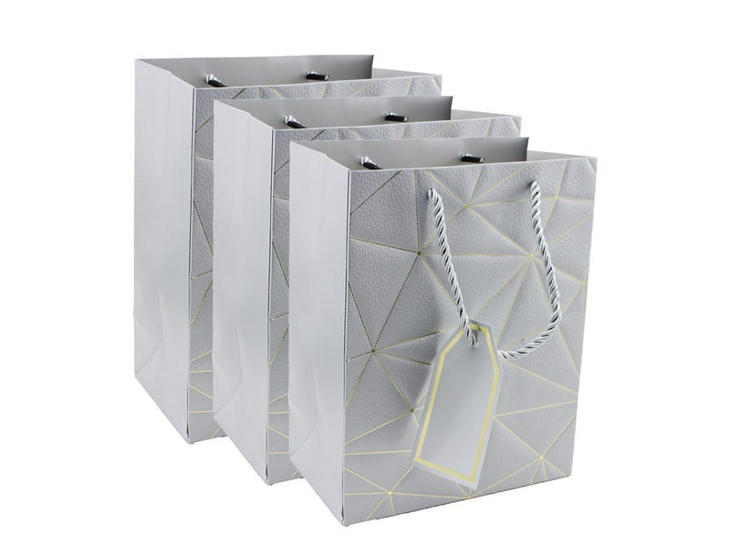 Twisted Handle Kraft Paper Bags For Hen Parties, Weddings, and Special Occasions - Silver - Gamplanet